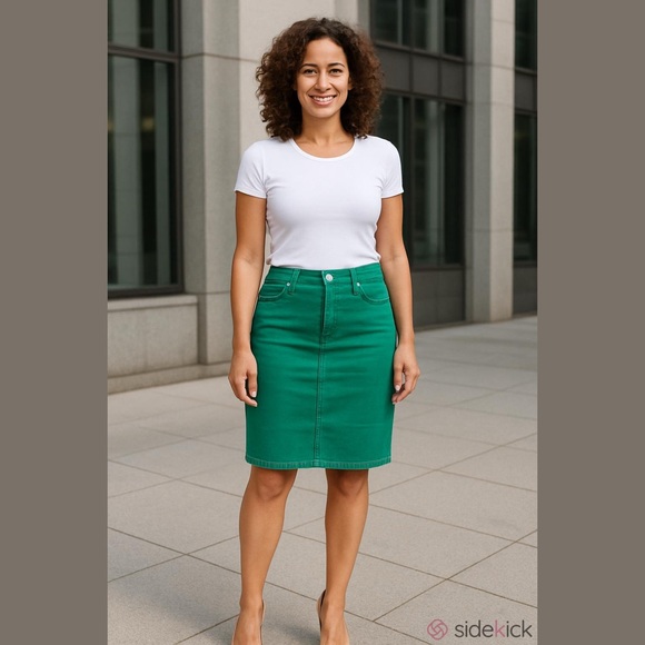 Nine West Dresses & Skirts - Nine West Vibrant Green Pencil Skirt size 6